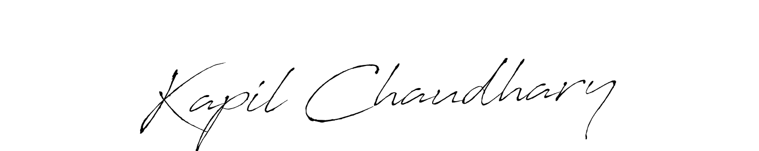 Design your own signature with our free online signature maker. With this signature software, you can create a handwritten (Antro_Vectra) signature for name Kapil Chaudhary. Kapil Chaudhary signature style 6 images and pictures png