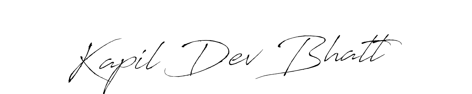 This is the best signature style for the Kapil Dev Bhatt name. Also you like these signature font (Antro_Vectra). Mix name signature. Kapil Dev Bhatt signature style 6 images and pictures png