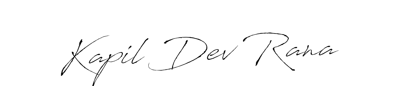 How to make Kapil Dev Rana name signature. Use Antro_Vectra style for creating short signs online. This is the latest handwritten sign. Kapil Dev Rana signature style 6 images and pictures png