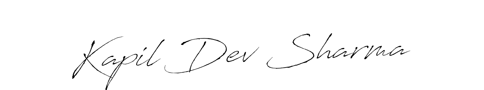 Create a beautiful signature design for name Kapil Dev Sharma. With this signature (Antro_Vectra) fonts, you can make a handwritten signature for free. Kapil Dev Sharma signature style 6 images and pictures png