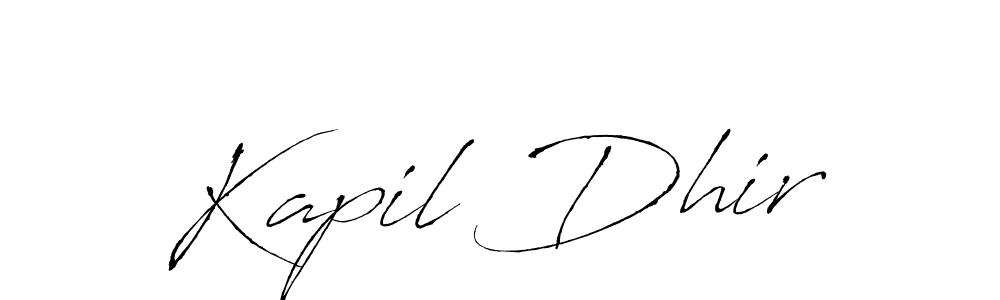 Make a short Kapil Dhir signature style. Manage your documents anywhere anytime using Antro_Vectra. Create and add eSignatures, submit forms, share and send files easily. Kapil Dhir signature style 6 images and pictures png