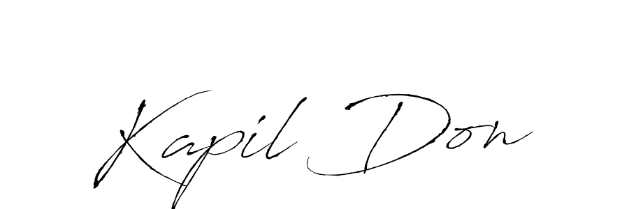 You can use this online signature creator to create a handwritten signature for the name Kapil Don. This is the best online autograph maker. Kapil Don signature style 6 images and pictures png