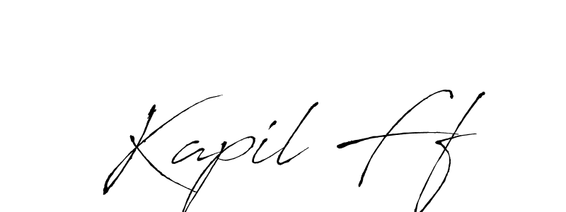 Also we have Kapil Ff name is the best signature style. Create professional handwritten signature collection using Antro_Vectra autograph style. Kapil Ff signature style 6 images and pictures png