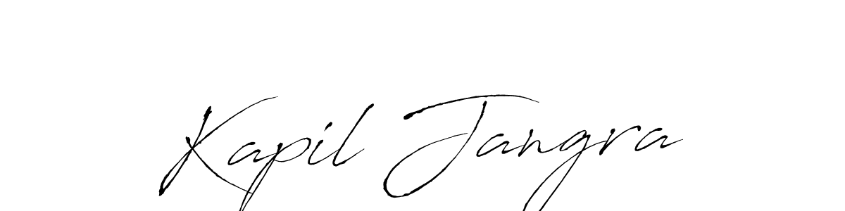 How to make Kapil Jangra name signature. Use Antro_Vectra style for creating short signs online. This is the latest handwritten sign. Kapil Jangra signature style 6 images and pictures png