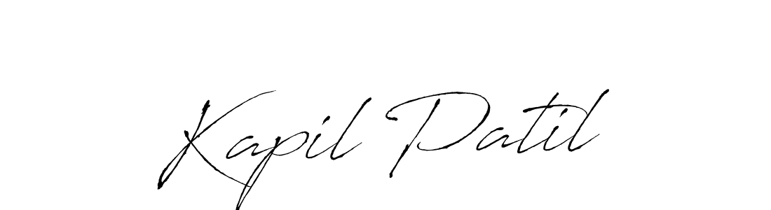 Create a beautiful signature design for name Kapil Patil. With this signature (Antro_Vectra) fonts, you can make a handwritten signature for free. Kapil Patil signature style 6 images and pictures png