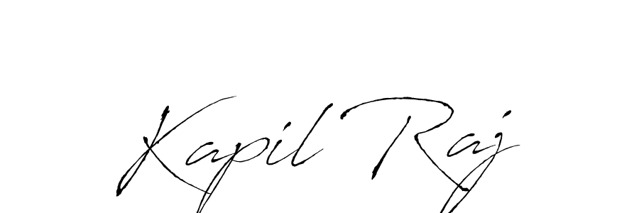 Make a beautiful signature design for name Kapil Raj. With this signature (Antro_Vectra) style, you can create a handwritten signature for free. Kapil Raj signature style 6 images and pictures png