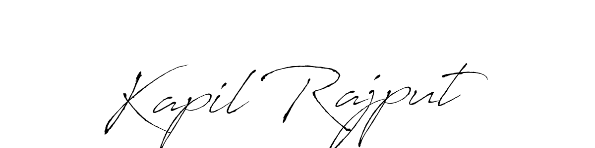 How to make Kapil Rajput name signature. Use Antro_Vectra style for creating short signs online. This is the latest handwritten sign. Kapil Rajput signature style 6 images and pictures png