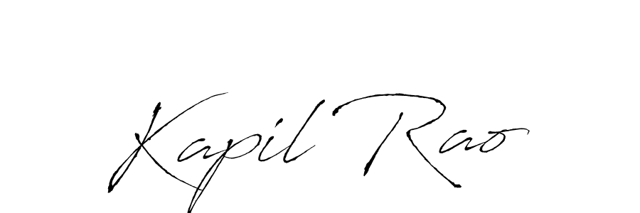 How to make Kapil Rao signature? Antro_Vectra is a professional autograph style. Create handwritten signature for Kapil Rao name. Kapil Rao signature style 6 images and pictures png