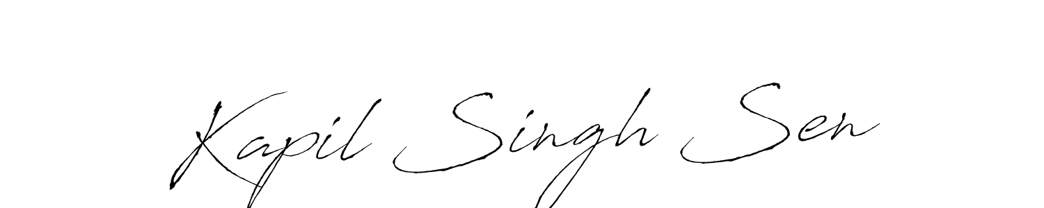 Make a short Kapil Singh Sen signature style. Manage your documents anywhere anytime using Antro_Vectra. Create and add eSignatures, submit forms, share and send files easily. Kapil Singh Sen signature style 6 images and pictures png