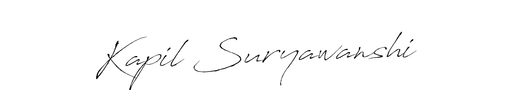 Make a short Kapil Suryawanshi signature style. Manage your documents anywhere anytime using Antro_Vectra. Create and add eSignatures, submit forms, share and send files easily. Kapil Suryawanshi signature style 6 images and pictures png