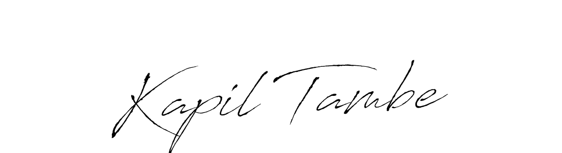 Use a signature maker to create a handwritten signature online. With this signature software, you can design (Antro_Vectra) your own signature for name Kapil Tambe. Kapil Tambe signature style 6 images and pictures png