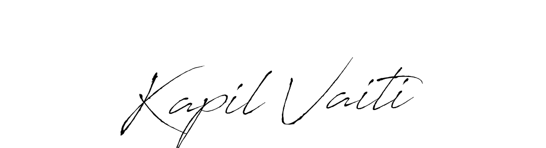 This is the best signature style for the Kapil Vaiti name. Also you like these signature font (Antro_Vectra). Mix name signature. Kapil Vaiti signature style 6 images and pictures png
