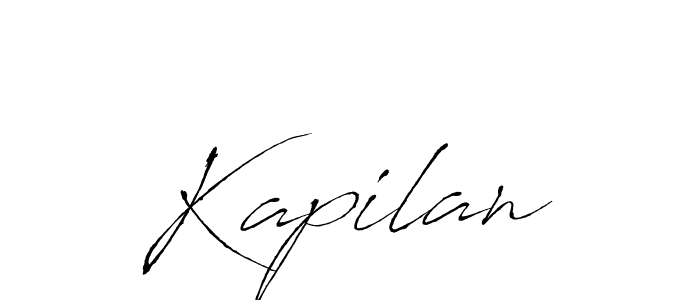 How to make Kapilan name signature. Use Antro_Vectra style for creating short signs online. This is the latest handwritten sign. Kapilan signature style 6 images and pictures png