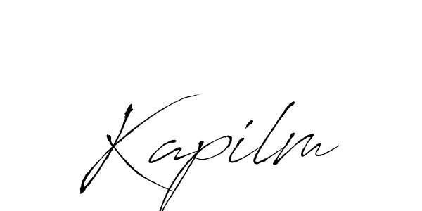 Also we have Kapilm name is the best signature style. Create professional handwritten signature collection using Antro_Vectra autograph style. Kapilm signature style 6 images and pictures png