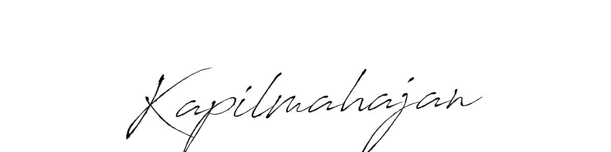 Use a signature maker to create a handwritten signature online. With this signature software, you can design (Antro_Vectra) your own signature for name Kapilmahajan. Kapilmahajan signature style 6 images and pictures png