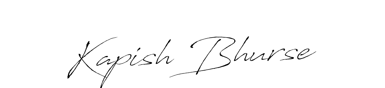 You should practise on your own different ways (Antro_Vectra) to write your name (Kapish Bhurse) in signature. don't let someone else do it for you. Kapish Bhurse signature style 6 images and pictures png