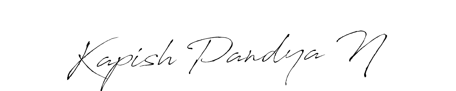 Use a signature maker to create a handwritten signature online. With this signature software, you can design (Antro_Vectra) your own signature for name Kapish Pandya N. Kapish Pandya N signature style 6 images and pictures png