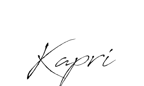 Use a signature maker to create a handwritten signature online. With this signature software, you can design (Antro_Vectra) your own signature for name Kapri. Kapri signature style 6 images and pictures png