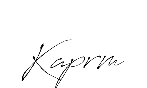 Kaprm stylish signature style. Best Handwritten Sign (Antro_Vectra) for my name. Handwritten Signature Collection Ideas for my name Kaprm. Kaprm signature style 6 images and pictures png