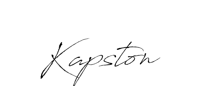 How to make Kapston name signature. Use Antro_Vectra style for creating short signs online. This is the latest handwritten sign. Kapston signature style 6 images and pictures png