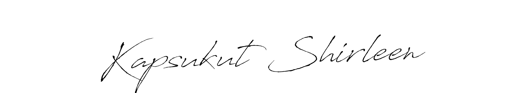 Once you've used our free online signature maker to create your best signature Antro_Vectra style, it's time to enjoy all of the benefits that Kapsukut Shirleen name signing documents. Kapsukut Shirleen signature style 6 images and pictures png