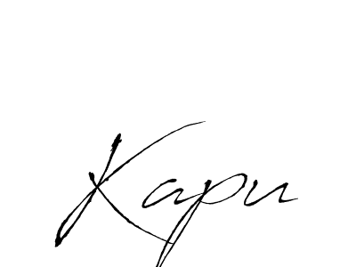 Use a signature maker to create a handwritten signature online. With this signature software, you can design (Antro_Vectra) your own signature for name Kapu. Kapu signature style 6 images and pictures png