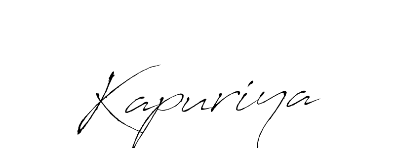 Also we have Kapuriya name is the best signature style. Create professional handwritten signature collection using Antro_Vectra autograph style. Kapuriya signature style 6 images and pictures png