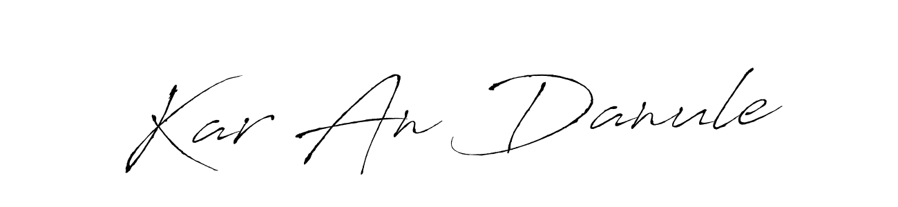 The best way (Antro_Vectra) to make a short signature is to pick only two or three words in your name. The name Kar An Danule include a total of six letters. For converting this name. Kar An Danule signature style 6 images and pictures png