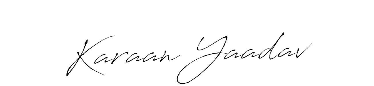 Use a signature maker to create a handwritten signature online. With this signature software, you can design (Antro_Vectra) your own signature for name Karaan Yaadav. Karaan Yaadav signature style 6 images and pictures png