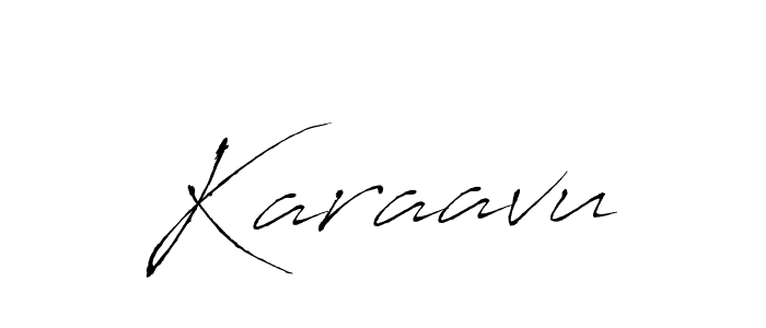 You should practise on your own different ways (Antro_Vectra) to write your name (Karaavu) in signature. don't let someone else do it for you. Karaavu signature style 6 images and pictures png