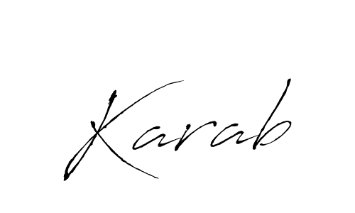 Create a beautiful signature design for name Karab. With this signature (Antro_Vectra) fonts, you can make a handwritten signature for free. Karab signature style 6 images and pictures png