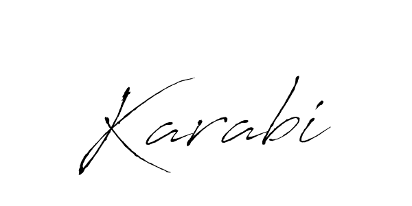 Make a beautiful signature design for name Karabi. With this signature (Antro_Vectra) style, you can create a handwritten signature for free. Karabi signature style 6 images and pictures png