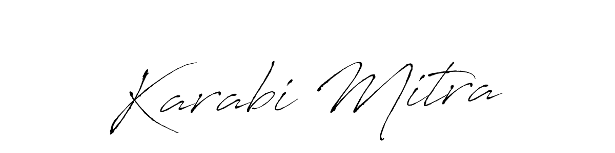 Create a beautiful signature design for name Karabi Mitra. With this signature (Antro_Vectra) fonts, you can make a handwritten signature for free. Karabi Mitra signature style 6 images and pictures png