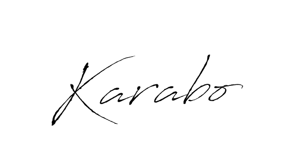 The best way (Antro_Vectra) to make a short signature is to pick only two or three words in your name. The name Karabo include a total of six letters. For converting this name. Karabo signature style 6 images and pictures png