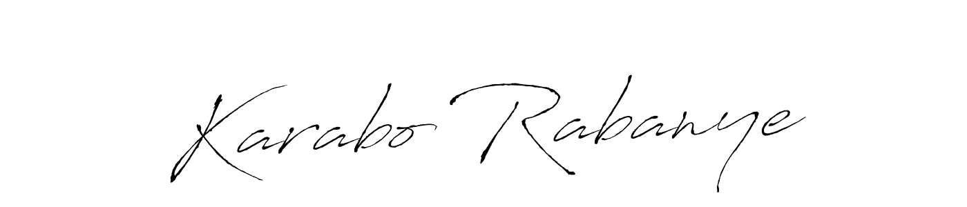 Make a beautiful signature design for name Karabo Rabanye. Use this online signature maker to create a handwritten signature for free. Karabo Rabanye signature style 6 images and pictures png