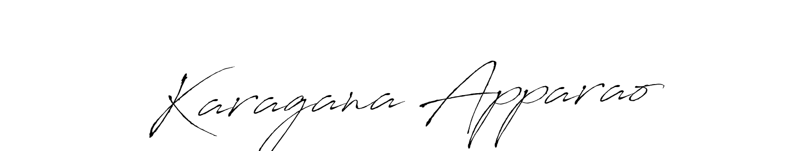 How to make Karagana Apparao name signature. Use Antro_Vectra style for creating short signs online. This is the latest handwritten sign. Karagana Apparao signature style 6 images and pictures png