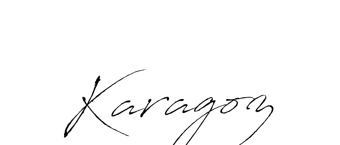 How to make Karagoz name signature. Use Antro_Vectra style for creating short signs online. This is the latest handwritten sign. Karagoz signature style 6 images and pictures png