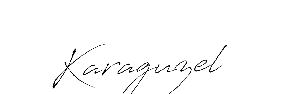 Design your own signature with our free online signature maker. With this signature software, you can create a handwritten (Antro_Vectra) signature for name Karaguzel. Karaguzel signature style 6 images and pictures png