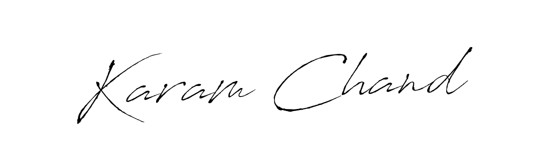 Karam Chand stylish signature style. Best Handwritten Sign (Antro_Vectra) for my name. Handwritten Signature Collection Ideas for my name Karam Chand. Karam Chand signature style 6 images and pictures png