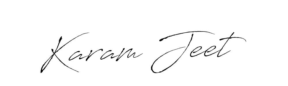 Create a beautiful signature design for name Karam Jeet. With this signature (Antro_Vectra) fonts, you can make a handwritten signature for free. Karam Jeet signature style 6 images and pictures png