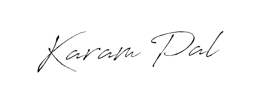 Make a beautiful signature design for name Karam Pal. With this signature (Antro_Vectra) style, you can create a handwritten signature for free. Karam Pal signature style 6 images and pictures png