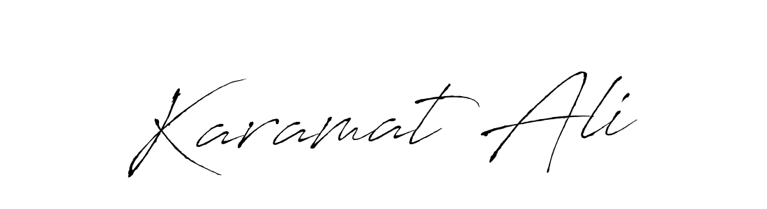 Make a beautiful signature design for name Karamat Ali. With this signature (Antro_Vectra) style, you can create a handwritten signature for free. Karamat Ali signature style 6 images and pictures png