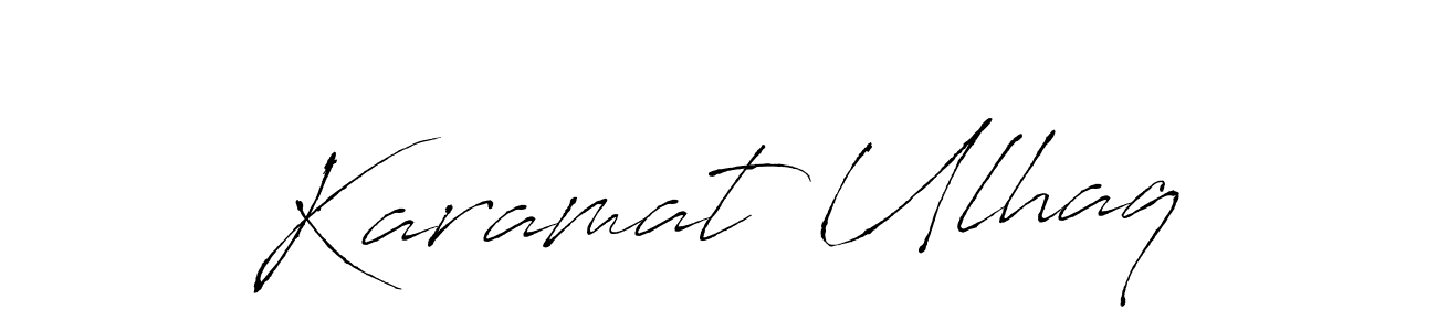 Create a beautiful signature design for name Karamat Ulhaq. With this signature (Antro_Vectra) fonts, you can make a handwritten signature for free. Karamat Ulhaq signature style 6 images and pictures png