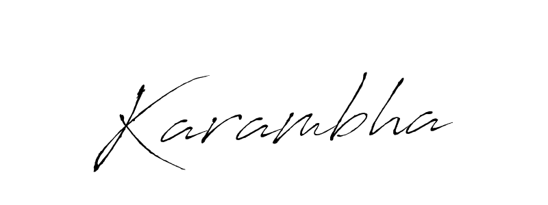 Once you've used our free online signature maker to create your best signature Antro_Vectra style, it's time to enjoy all of the benefits that Karambha name signing documents. Karambha signature style 6 images and pictures png