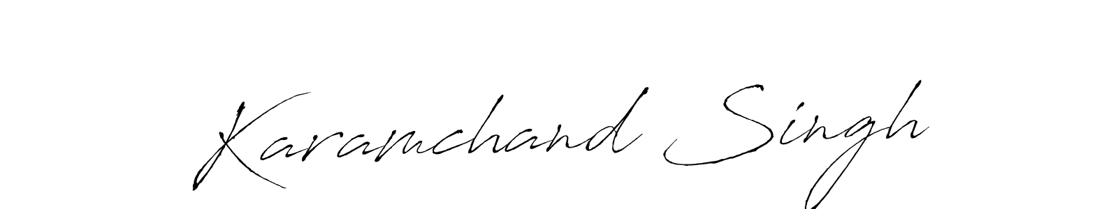 You should practise on your own different ways (Antro_Vectra) to write your name (Karamchand Singh) in signature. don't let someone else do it for you. Karamchand Singh signature style 6 images and pictures png