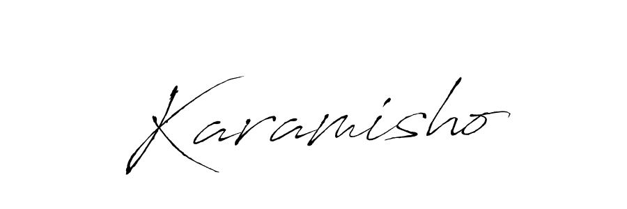 How to make Karamisho signature? Antro_Vectra is a professional autograph style. Create handwritten signature for Karamisho name. Karamisho signature style 6 images and pictures png