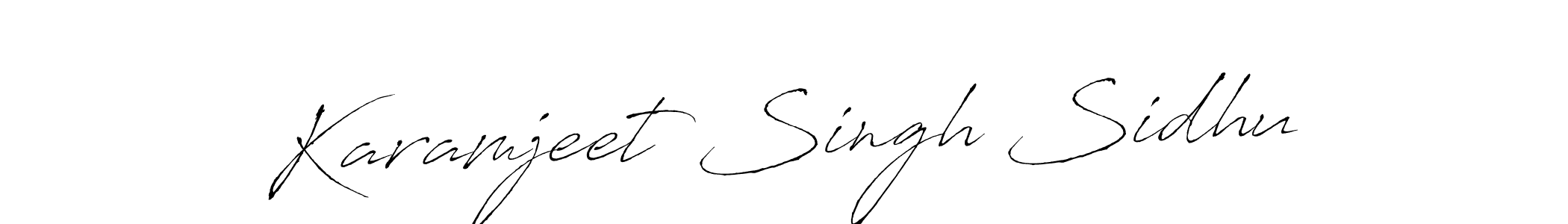 Design your own signature with our free online signature maker. With this signature software, you can create a handwritten (Antro_Vectra) signature for name Karamjeet Singh Sidhu. Karamjeet Singh Sidhu signature style 6 images and pictures png