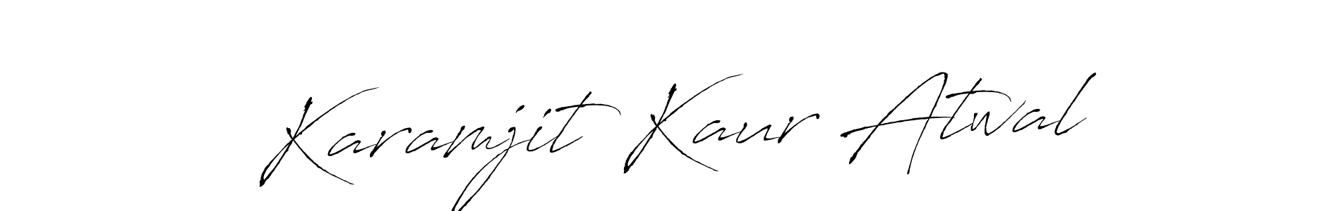 Also we have Karamjit Kaur Atwal name is the best signature style. Create professional handwritten signature collection using Antro_Vectra autograph style. Karamjit Kaur Atwal signature style 6 images and pictures png