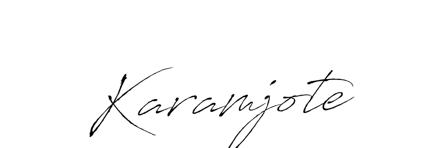 Use a signature maker to create a handwritten signature online. With this signature software, you can design (Antro_Vectra) your own signature for name Karamjote. Karamjote signature style 6 images and pictures png