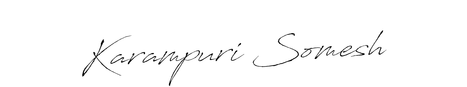 Karampuri Somesh stylish signature style. Best Handwritten Sign (Antro_Vectra) for my name. Handwritten Signature Collection Ideas for my name Karampuri Somesh. Karampuri Somesh signature style 6 images and pictures png